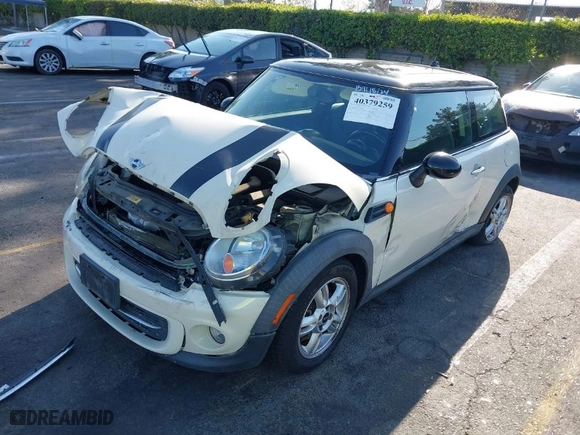 2012 MINI Cooper Hardtop with VIN WMWSU3C53CT258034, listed as a IAAI auction lot 40379259 with 96,370 mi miles. Bid and sale history available at carsss.com. Image 2.