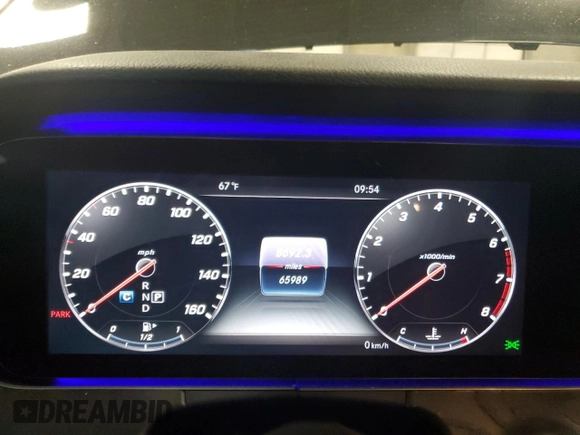2018 Mercedes-Benz E 400 with VIN WDDZH6GB0JA342074, listed as a Copart auction lot 44890865 with 65,989 mi miles and Salvage Title. Bid and sale history available at DreamBid. Image 9.