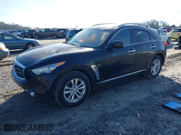 2014 Infiniti QX70 with VIN JN8CS1MU2EM451932, listed as a IAAI auction lot 41439834 with 125,781 mi miles and . Bid and sale history available at DreamBid. Image 17.