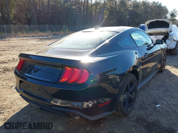 2021 Ford Mustang EcoBoost with VIN 1FA6P8TH7M5120138, listed as a IAAI auction lot 41280669 with 46,850 mi miles. Bid and sale history available at carsss.com. Image 4.