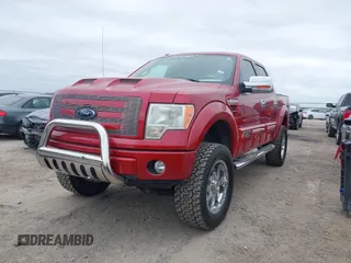 2010 Ford F-150 XL with VIN 1FTFW1EVXAFC57538, listed as a IAAI auction lot 42045616 with 154,379 mi miles. Bid and sale history available at carsss.com. Image 2.