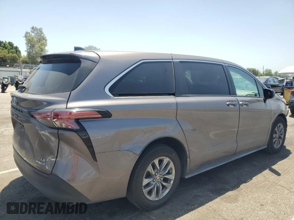 2022 Toyota Sienna LE z VIN 5TDKRKECXNS076178, wystawiony jako Copart lot #57437765 z przebiegiem 42 497 mil mil oraz Szkoda całkowita • Salvage title. Historia ofert i sprzedaży dostępna na DreamBid. Obrazek 3.