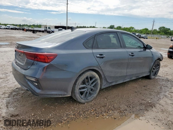 2021 Kia Forte LXS with VIN 3KPF24ADXME284537, listed as a Copart auction lot 58533165 with 70,745 mi miles and Salvage title. Bid and sale history available at DreamBid. Image 3.