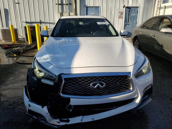 2019 Infiniti Q50 3.0t LUXE with VIN JN1EV7AP5KM541152, listed as a Copart auction lot 73584474 with 53,660 mi miles and Salvage Title. Bid and sale history available at carsss.com. Image 5.