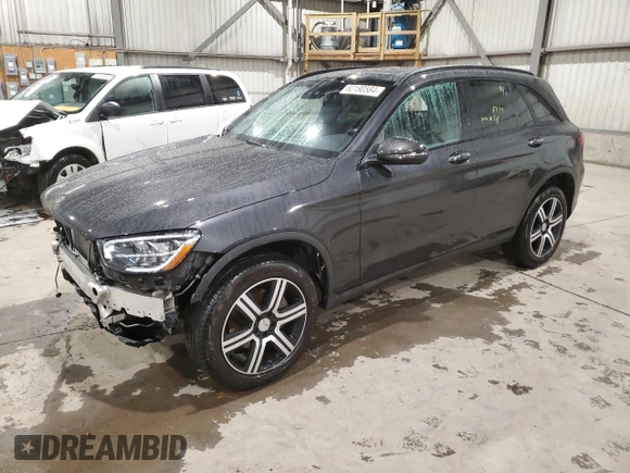 2021 Mercedes-Benz GLC with VIN W1N0G8EB3MV320970, listed as a Copart auction lot 82190584 with 21,520 mi miles and Salvage Title. Bid and sale history available at carsss.com. Image 1.