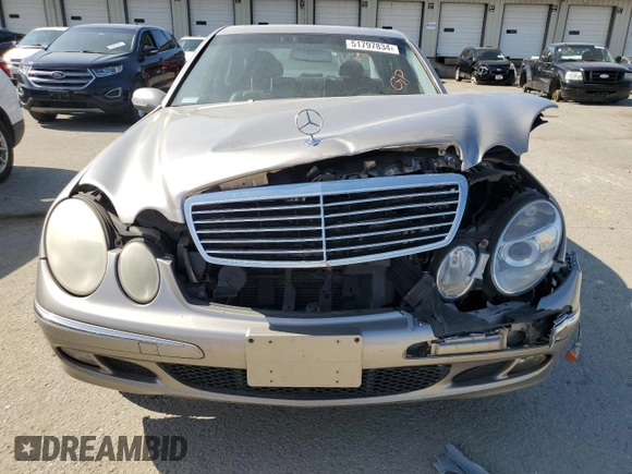 2003 Mercedes-Benz E 320 with VIN WDBUF65J13A234665, listed as a Copart auction lot 51797834 with 300,159 mi miles and Salvage Title. Bid and sale history available at DreamBid. Image 5.