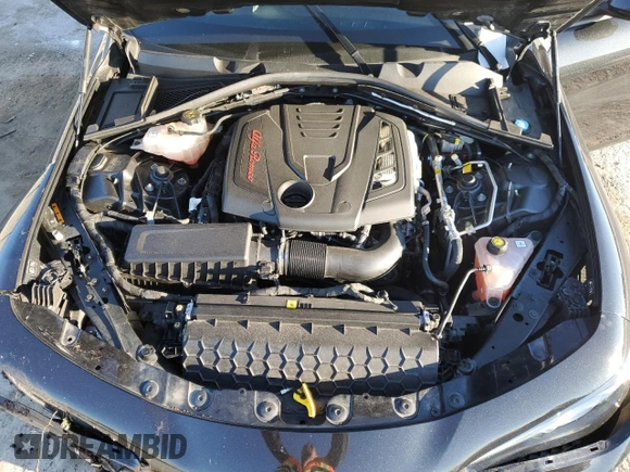 2022 Alfa Romeo Giulia with VIN ZARFAMAN8N7659604, listed as a Copart auction lot 88240735 with 54,903 mi miles and Non repairable. Bid and sale history available at DreamBid. Image 12.