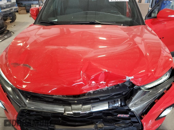 2021 Chevrolet Blazer RS with VIN 3GNKBKRS6MS565619, listed as a Copart auction lot 54439495 with 46,046 mi miles and Salvage title. Bid and sale history available at DreamBid. Image 13.