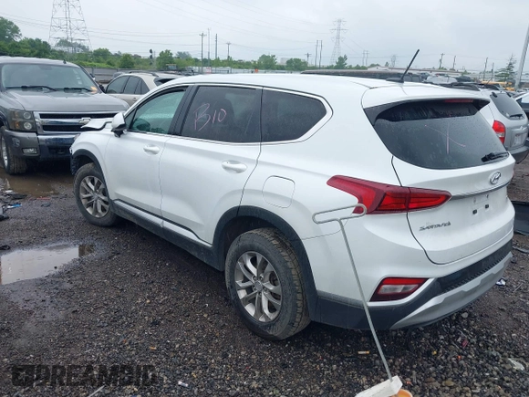 2019 Hyundai Santa Fe SE with VIN 5NMS2CAD1KH032805, listed as a IAAI auction lot 42385798 with Not provided miles and . Bid and sale history available at DreamBid. Image 3.