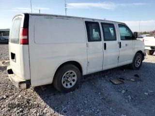 2010 Chevrolet Express Cargo Van with VIN 1GCUGADX2A1182046, listed as a Copart auction lot 47025835 with 0 mi miles and Salvage Title. Bid and sale history available at carsss.com. Image 3.