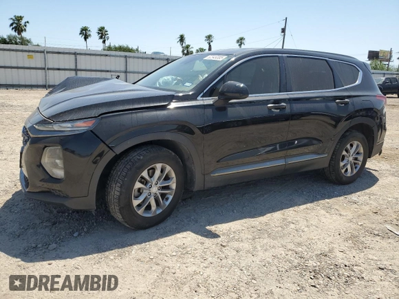 2019 Hyundai Santa Fe SE with VIN 5NMS23AD7KH008783, listed as a Copart auction lot 52349385 with 61,200 mi miles and Salvage Title. Bid and sale history available at carsss.com. Image 1.
