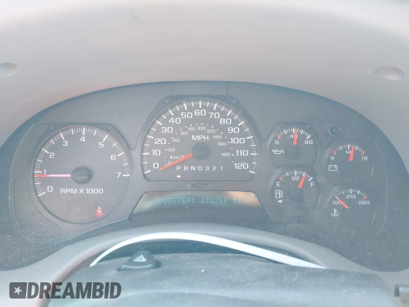 2007 Chevrolet TrailBlazer LT with VIN 1GNES13M872141375, listed as a IAAI auction lot 41774258 with 170,266 mi miles. Bid and sale history available at carsss.com. Image 7.