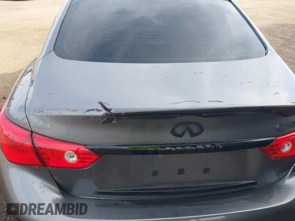 2017 Infiniti Q50 Red Sport 400 with VIN JN1FV7AP2HM850025, listed as a IAAI auction lot 41687964 with 70,334 mi miles. Bid and sale history available at carsss.com. Image 16.