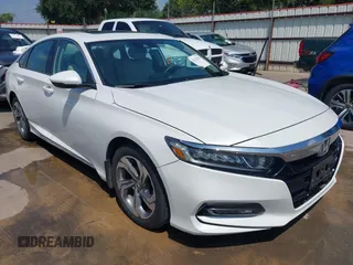 2018 Honda Accord EX-L z VIN 1HGCV1F54JA137012, wystawiony jako IAAI lot #42372925 z przebiegiem 126 538 mil mil oraz . Historia ofert i sprzedaży dostępna na DreamBid. Obrazek 1.