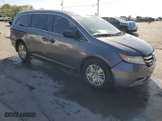 2015 Honda Odyssey LX with VIN 5FNRL5H25FB009675, listed as a Copart auction lot 53030325 with 154,319 mi miles and Salvage Title. Bid and sale history available at carsss.com. Image 4.