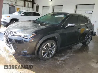 2020 Lexus UX with VIN JTHP3JBHXL2026160, listed as a Copart auction lot 45678145 with 47,783 mi miles and Salvage Title. Bid and sale history available at carsss.com. Image 1.
