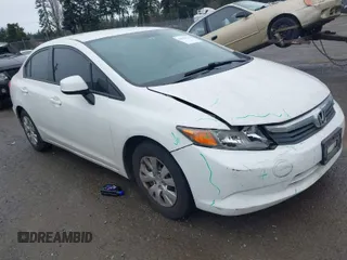 2012 Honda Civic LX z VIN 2HGFB2F55CH569981, wystawiony jako IAAI lot #41834752 z przebiegiem Nie podano mil oraz . Historia ofert i sprzedaży dostępna na DreamBid. Obrazek 1.