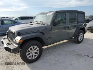 2023 Jeep Wrangler Sport S with VIN 1C4HJXDN6PW671775, listed as a Copart auction lot 75140894 with Not Provided miles and Non Repairable. Bid and sale history available at DreamBid. Image 1.