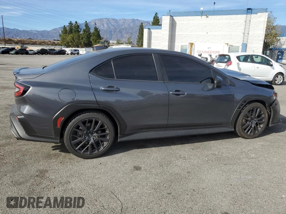 2022 Subaru WRX Premium with VIN JF1VBAF69N9003263, listed as a Copart auction lot 42211255 with 33,555 mi miles and Salvage Title. Bid and sale history available at DreamBid. Image 3.