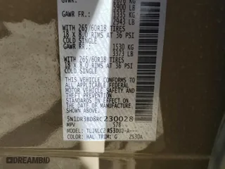 2024 Nissan Pathfinder SV with VIN 5N1DR3BD8RC230028, listed as a Copart auction lot 45240105 with 21,211 mi miles and Salvage Title. Bid and sale history available at carsss.com. Image 13.