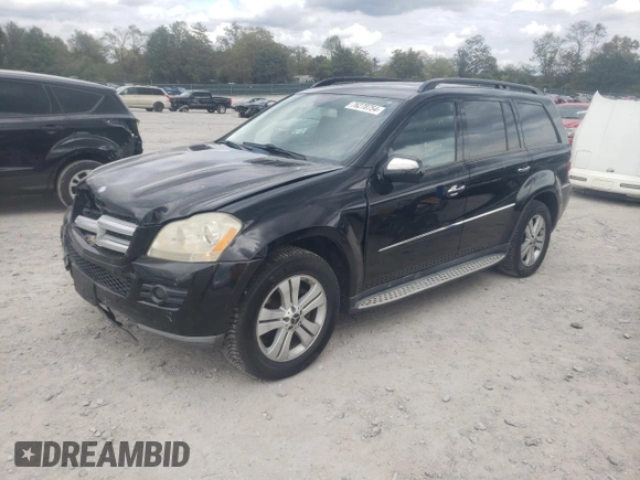 2009 Mercedes-Benz GL-Class 4.6L with VIN 4JGBF71E39A449301, listed as a Copart auction lot 76270754 with 115,009 mi miles and Salvage Title. Bid and sale history available at carsss.com. Image 1.