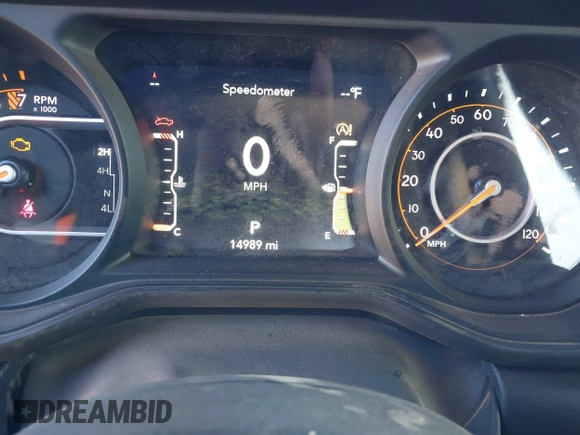 2024 Jeep Gladiator Willys with VIN 1C6HJTAG0RL123040, listed as a IAAI auction lot 41849222 with 14,989 mi miles and . Bid and sale history available at DreamBid. Image 7.