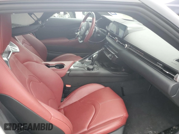 2020 Toyota Supra 3.0 with VIN WZ1DB4C03LW022950, listed as a Copart auction lot 57889245 with 39,081 mi miles and Salvage title. Bid and sale history available at DreamBid. Image 10.