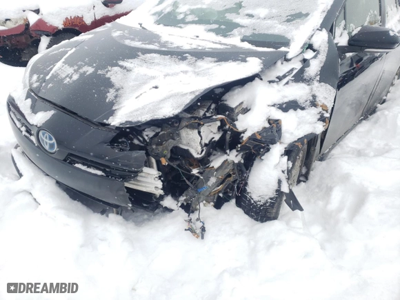 2019 Toyota Prius LE with VIN JTDL9RFUXK3009422, listed as a Copart auction lot 87360094 with 0 mi miles and Salvage Title. Bid and sale history available at carsss.com. Image 12.