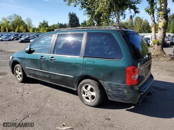 2002 Mazda MPV LX with VIN JM3LW28JX20326726, listed as a Copart auction lot 73324344 with 204,013 mi miles and Salvage Title. Bid and sale history available at carsss.com. Image 2.