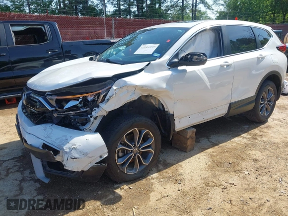 2022 Honda CR-V EX-L with VIN 5J6RW1H82NA004522, listed as a IAAI auction lot 42016997 with 61,844 mi miles and . Bid and sale history available at carsss.com. Image 18.