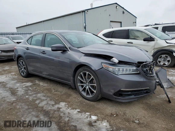 2017 Acura TLX V6 w/Technology Pkg with VIN 19UUB3F50HA800594, listed as a Copart auction lot 80662914 with 136,297 mi miles and Salvage Title. Bid and sale history available at carsss.com. Image 4.