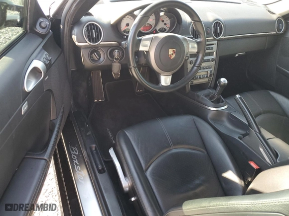 2005 Porsche Boxster S with VIN WP0CB29865U732015, listed as a Copart auction lot 42557885 with 15,886 mi miles and Salvage Title. Bid and sale history available at carsss.com. Image 8.