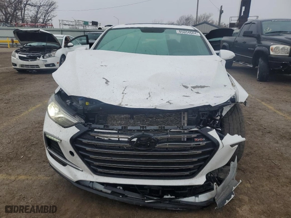 2018 Hyundai Elantra Sport with VIN KMHD04LB0JU456155, listed as a Copart auction lot 85654664 with 62,608 mi miles and Salvage Title. Bid and sale history available at carsss.com. Image 5.