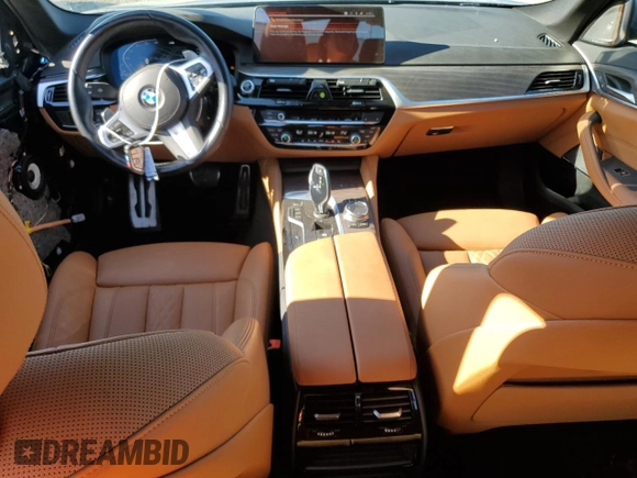 2023 BMW 5 Series 540i with VIN WBA53BJ06PWY00135, listed as a Copart auction lot 46426125 with 49,024 mi miles and Salvage title. Bid and sale history available at DreamBid. Image 8.