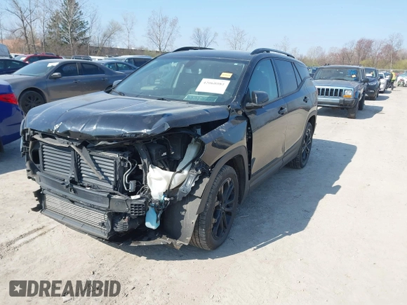 2019 GMC Terrain SLT with VIN 3GKALPEX4KL135079, listed as a IAAI auction lot 42068081 with 123,153 mi miles. Bid and sale history available at carsss.com. Image 18.