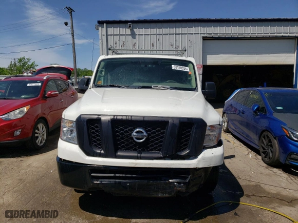 2016 Nissan NV S with VIN 1N6BF0KM2GN810649, listed as a Copart auction lot 53450534 with 0 mi miles and Salvage Title. Bid and sale history available at carsss.com. Image 5.