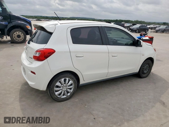 2018 Mitsubishi Mirage ES с VIN ML32A3HJ3JH013626, выставлен на аукционе Copart как лот 54129455 с пробегом 168 445 миль миль и Списание • Salvage title. История ставок и продаж доступна на DreamBid. Изображение 3.