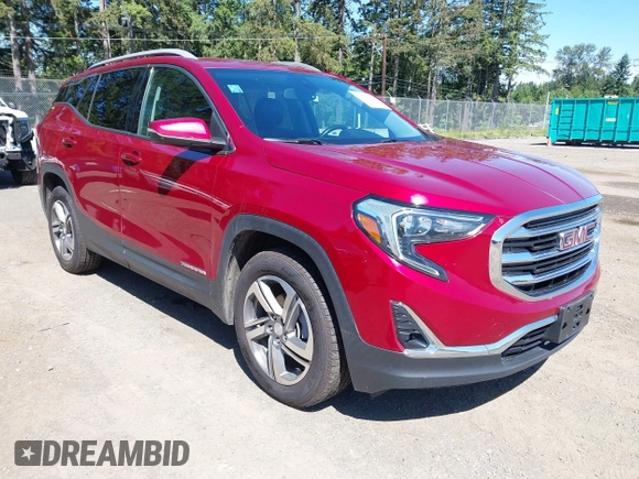 2020 GMC Terrain SLT with VIN 3GKALVEVXLL207293, listed as a IAAI auction lot 42386129 with 101,577 mi miles and . Bid and sale history available at DreamBid. Image 1.