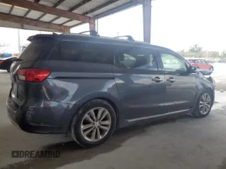2017 Kia Sedona SX-L with VIN KNDME5C17H6327833, listed as a Copart auction lot 50885245 with 21,967 mi miles and Salvage Title. Bid and sale history available at carsss.com. Image 3.