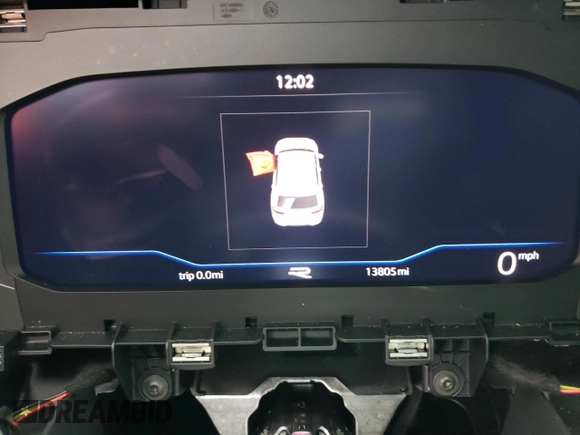 2021 Volkswagen Atlas SEL Premium R-Line with VIN 1V2FE2CA2MC206046, listed as a Copart auction lot 44449843 with 13,805 mi miles and Salvage title. Bid and sale history available at DreamBid. Image 9.