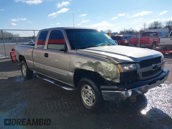 2003 Chevrolet Silverado 1500 with VIN 2GCEK19T431124042, listed as a IAAI auction lot 41252015 with 165,099 mi miles. Bid and sale history available at carsss.com. Image 1.