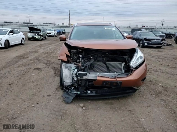 2017 Nissan Murano Platinum with VIN 5N1AZ2MH2HN102643, listed as a Copart auction lot 44619205 with 74,720 mi miles and Salvage Title. Bid and sale history available at carsss.com. Image 11.