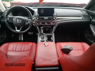 2018 Honda Accord Sedan Sport 1.5T with VIN 1HGCV1F39JA137747, listed as a Copart auction lot 57206083 with 58,126 mi miles and Salvage Title. Bid and sale history available at carsss.com. Image 8.