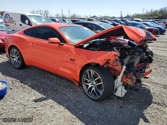2015 Ford Mustang GT with VIN 1FA6P8CF2F5321723, listed as a Copart auction lot 48720685 with 14,922 mi miles and Salvage Title. Bid and sale history available at carsss.com. Image 4.