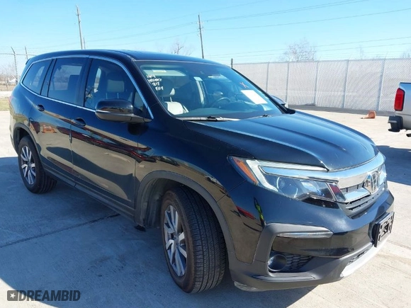 2019 Honda Pilot EX-L with VIN 5FNYF5H53KB031522, listed as a IAAI auction lot 41661462 with 61,056 mi miles. Bid and sale history available at carsss.com. Image 1.