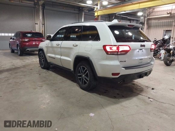 2018 Jeep Grand Cherokee Trailhawk with VIN 1C4RJFLG8JC267810, listed as a IAAI auction lot 41221229 with 108,228 mi miles and . Bid and sale history available at DreamBid. Image 3.