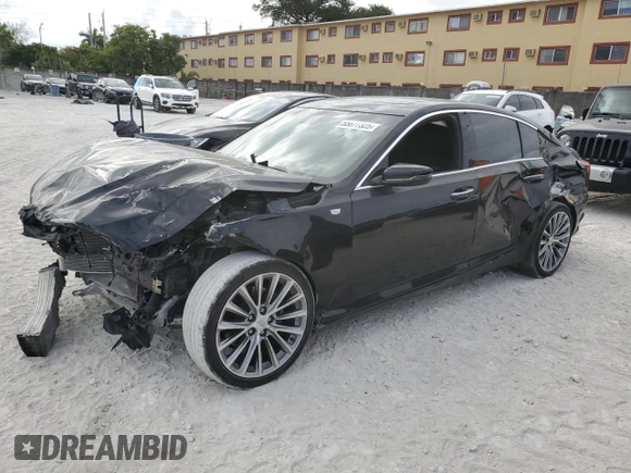 2021 Cadillac CT5 Premium Luxury with VIN 1G6DN5RK3M0146325, listed as a Copart auction lot 55677325 with 23,579 mi miles and Clean Title. Bid and sale history available at DreamBid. Image 1.