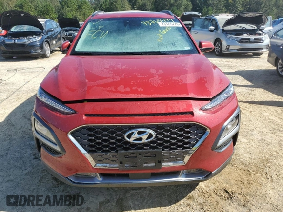 2020 Hyundai Kona Ultimate with VIN KM8K53A57LU428372, listed as a Copart auction lot 73765774 with 0 mi miles and Non Repairable. Bid and sale history available at carsss.com. Image 5.