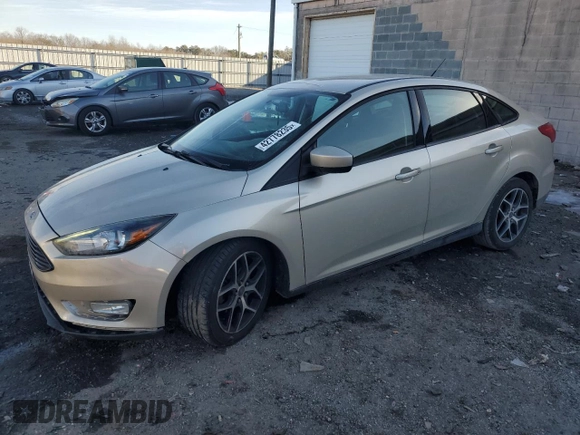 2018 Ford Focus SE with VIN 1FADP3F28JL221066, listed as a Copart auction lot 42778235 with 130,657 mi miles and Salvage Title. Bid and sale history available at carsss.com. Image 1.