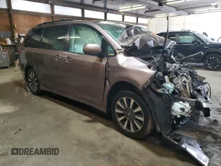 2018 Toyota Sienna LE with VIN 5TDJZ3DCXJS188945, listed as a Copart auction lot 53684585 with Not provided miles and Salvage title. Bid and sale history available at DreamBid. Image 4.